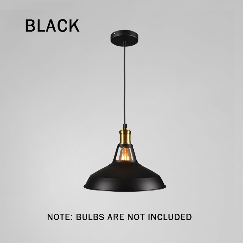 Lámpara Colgante Industrial de Metal Estilo Loft Retro Mate
