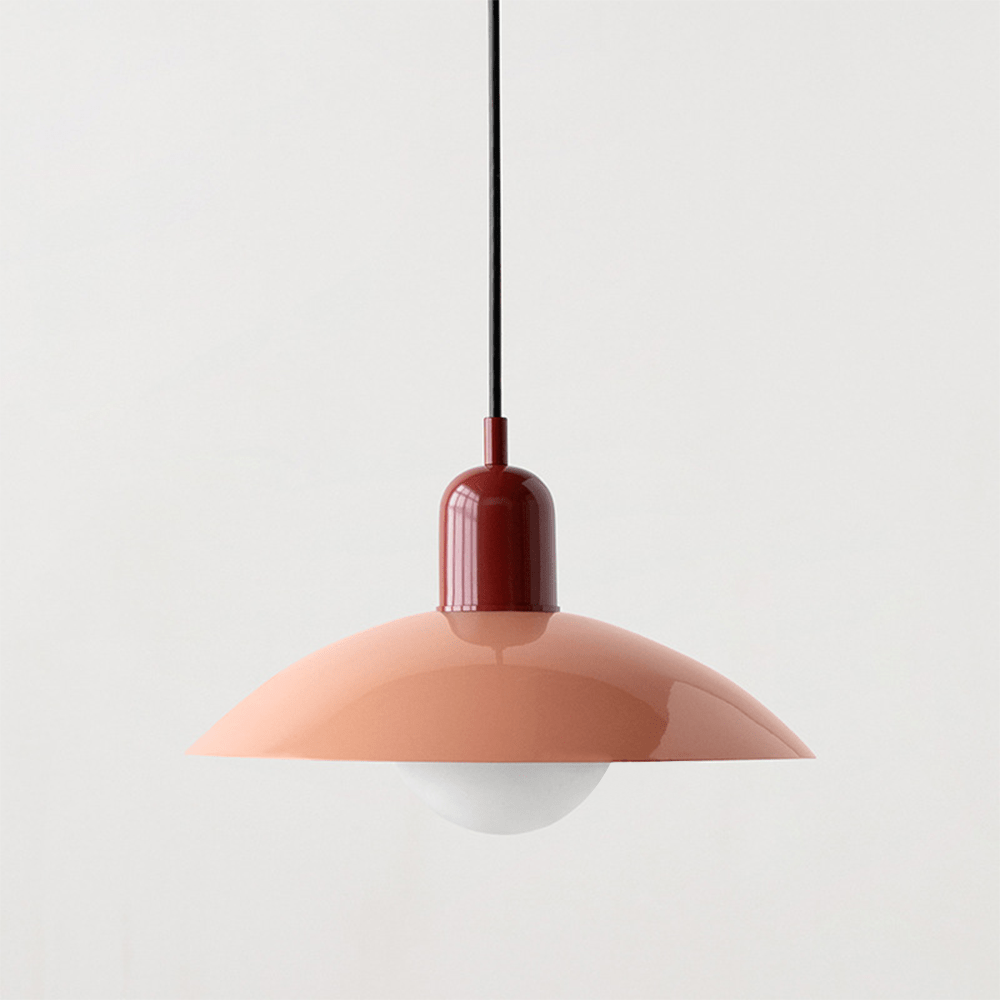 Lámpara Colgante Macaron Bauhaus de Metal en Colores Pop