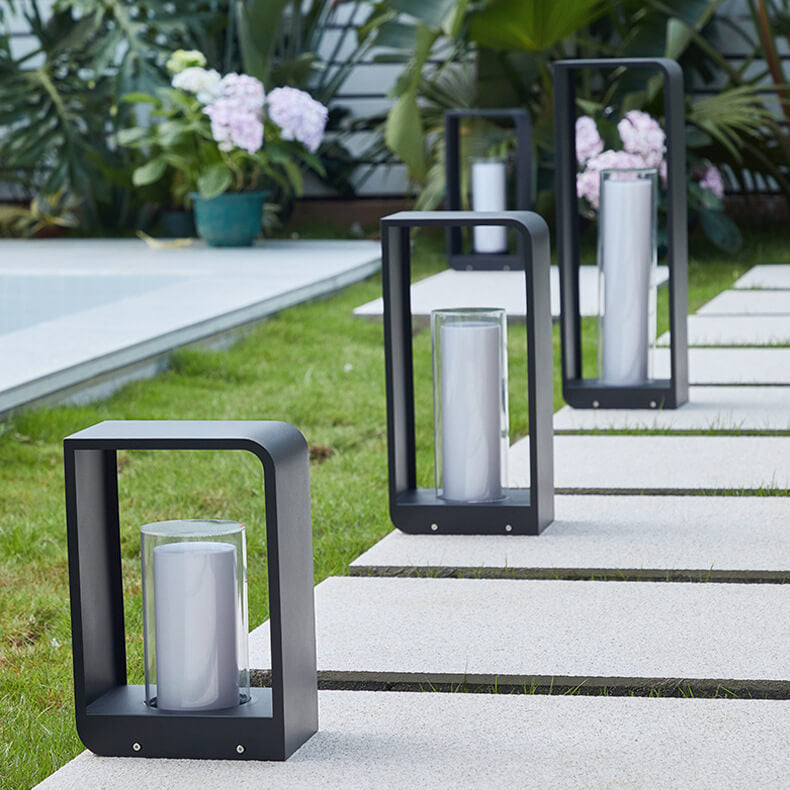 Luz Solar LED Exterior Cuadrada Moderna Resistente al Agua