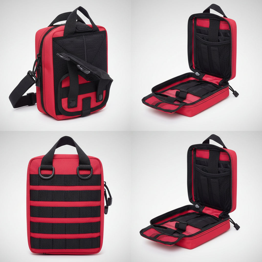 Kit de Emergencia y Primeros Auxilios Portátil para Exterior