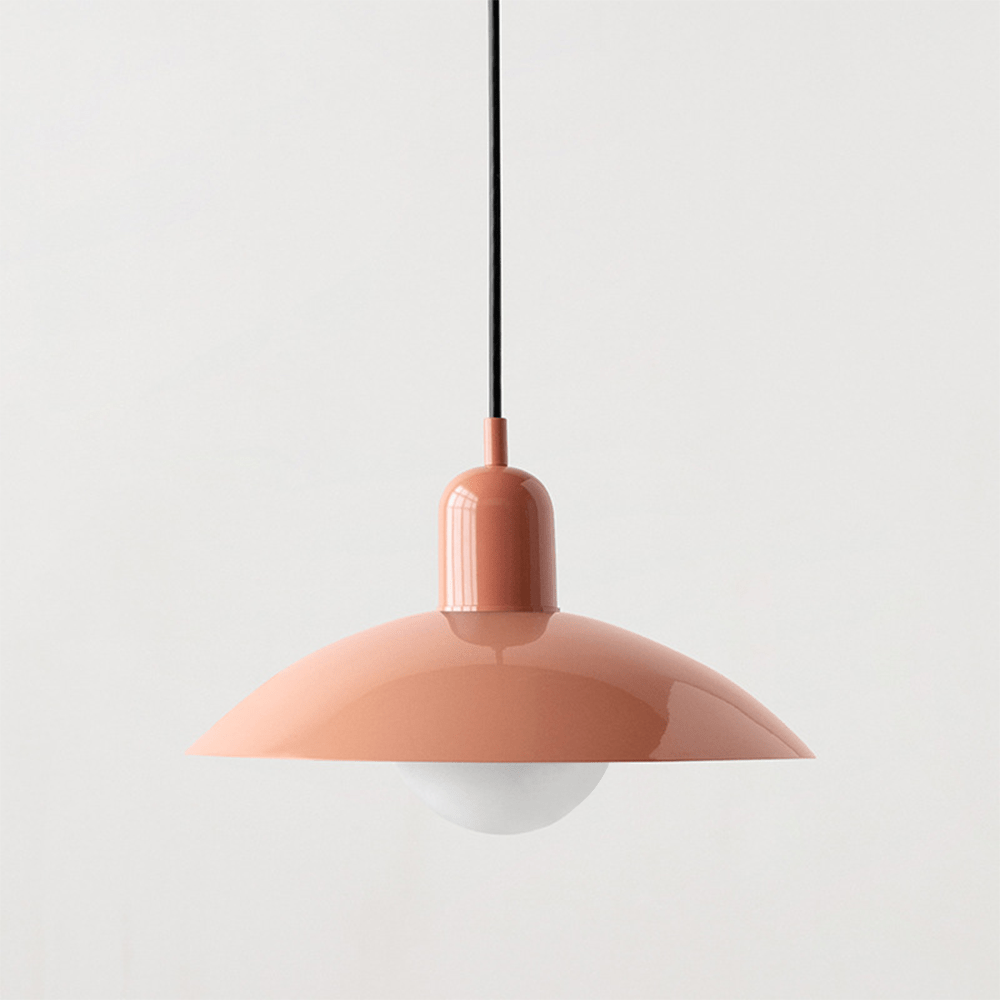 Lámpara Colgante Macaron Bauhaus de Metal en Colores Pop