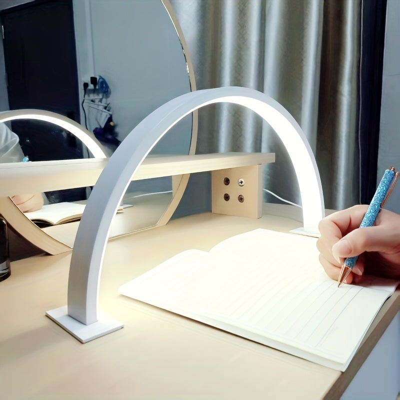 Lámpara de Escritorio LED Luna Creciente de Metal con USB
