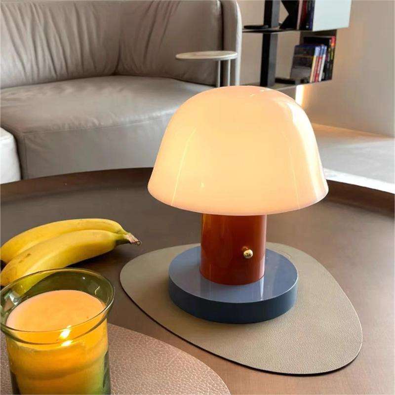 Lámpara de Mesa LED con Forma de Seta Moderna Recargable