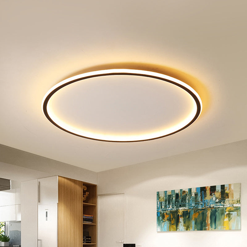 Plafón LED Nordic Disc Minimalista Extraplano de Aluminio