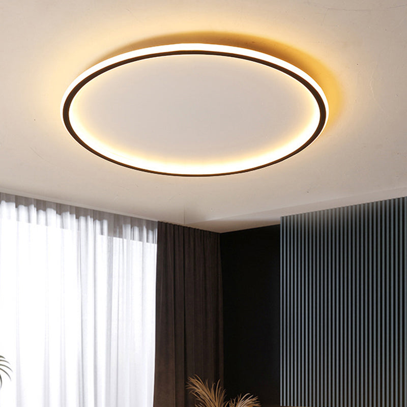 Plafón LED Nordic Disc Minimalista Extraplano de Aluminio