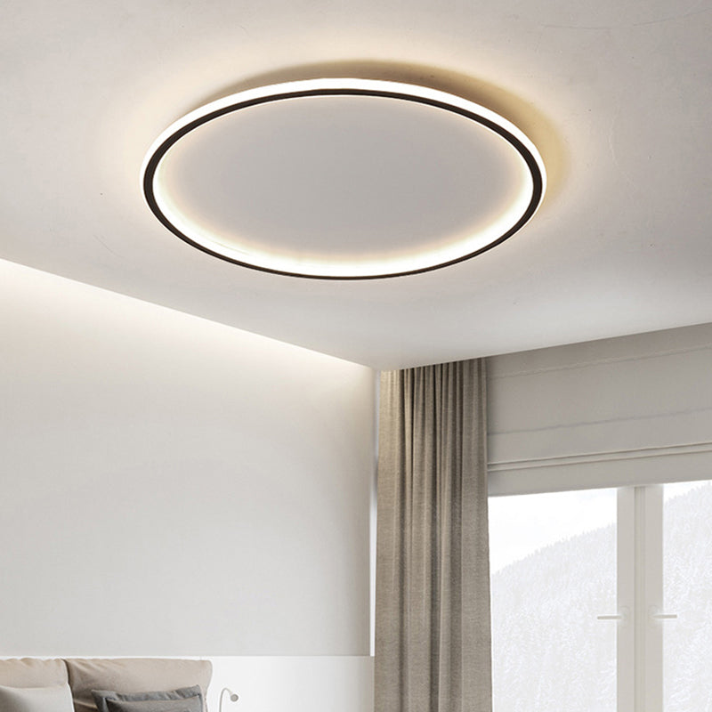 Plafón LED Nordic Disc Minimalista Extraplano de Aluminio
