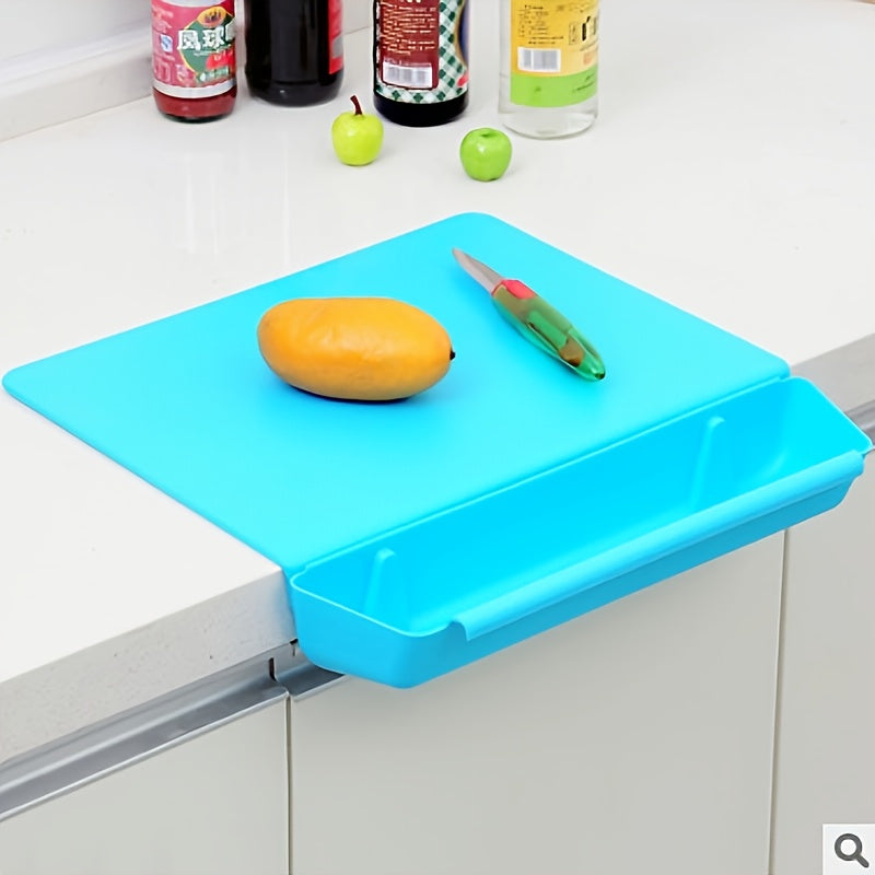 Tabla de Cortar 2 en 1 con Caja de Almacenaje, Portátil