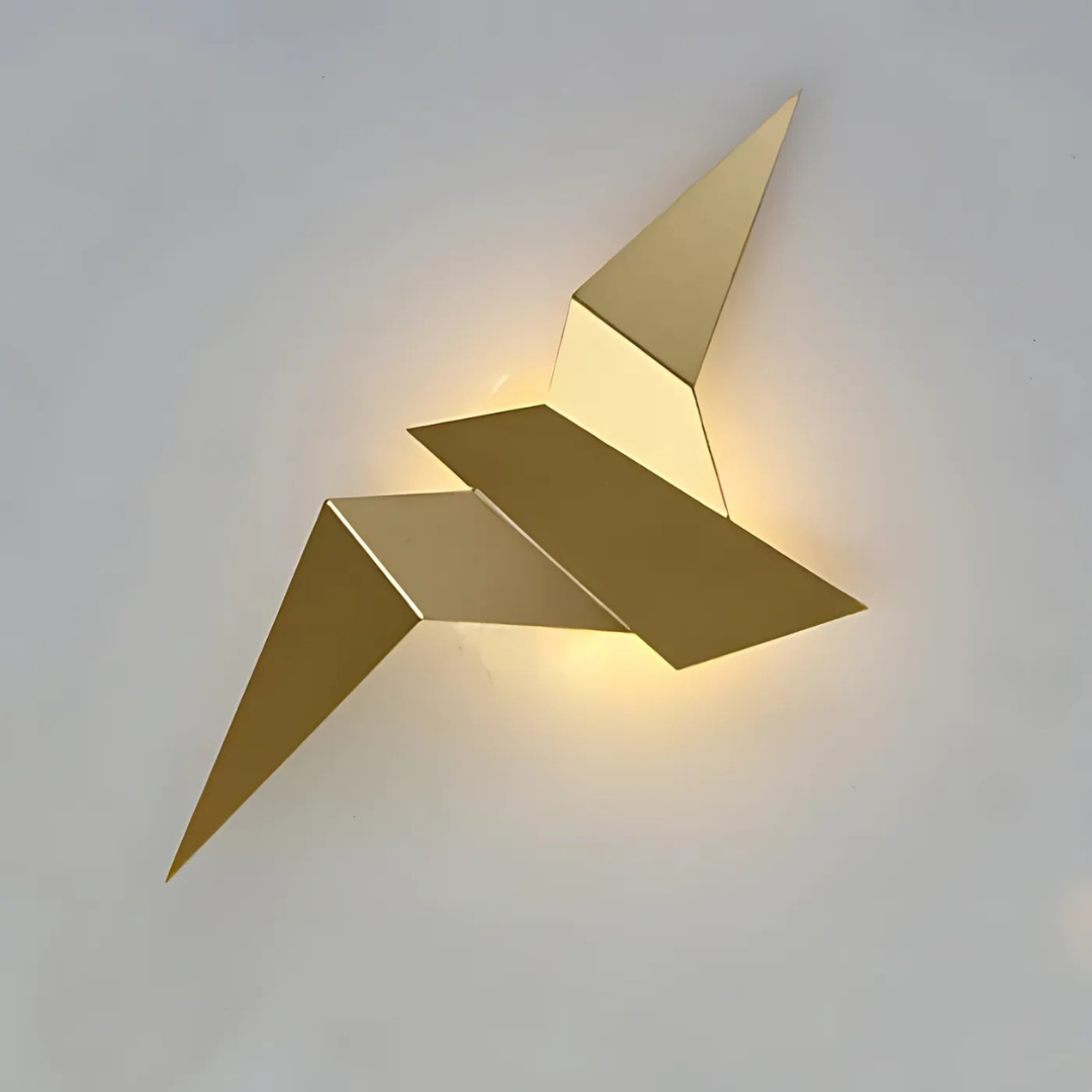 Aplique de Pared LED Origami Escultórico Moderno y Original
