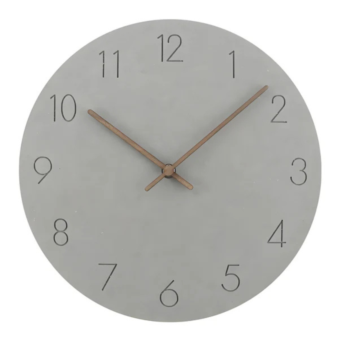 Reloj de Pared Nork Minimalista de Madera en Colores Suaves