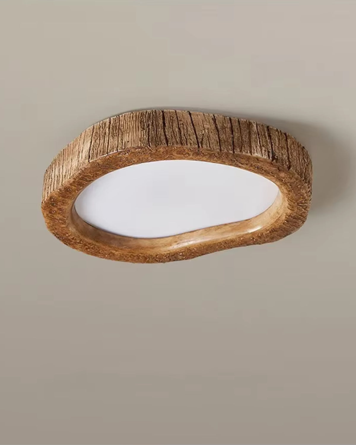 Plafón LED Le Halo Bois de Efecto Madera Rústica Moderna