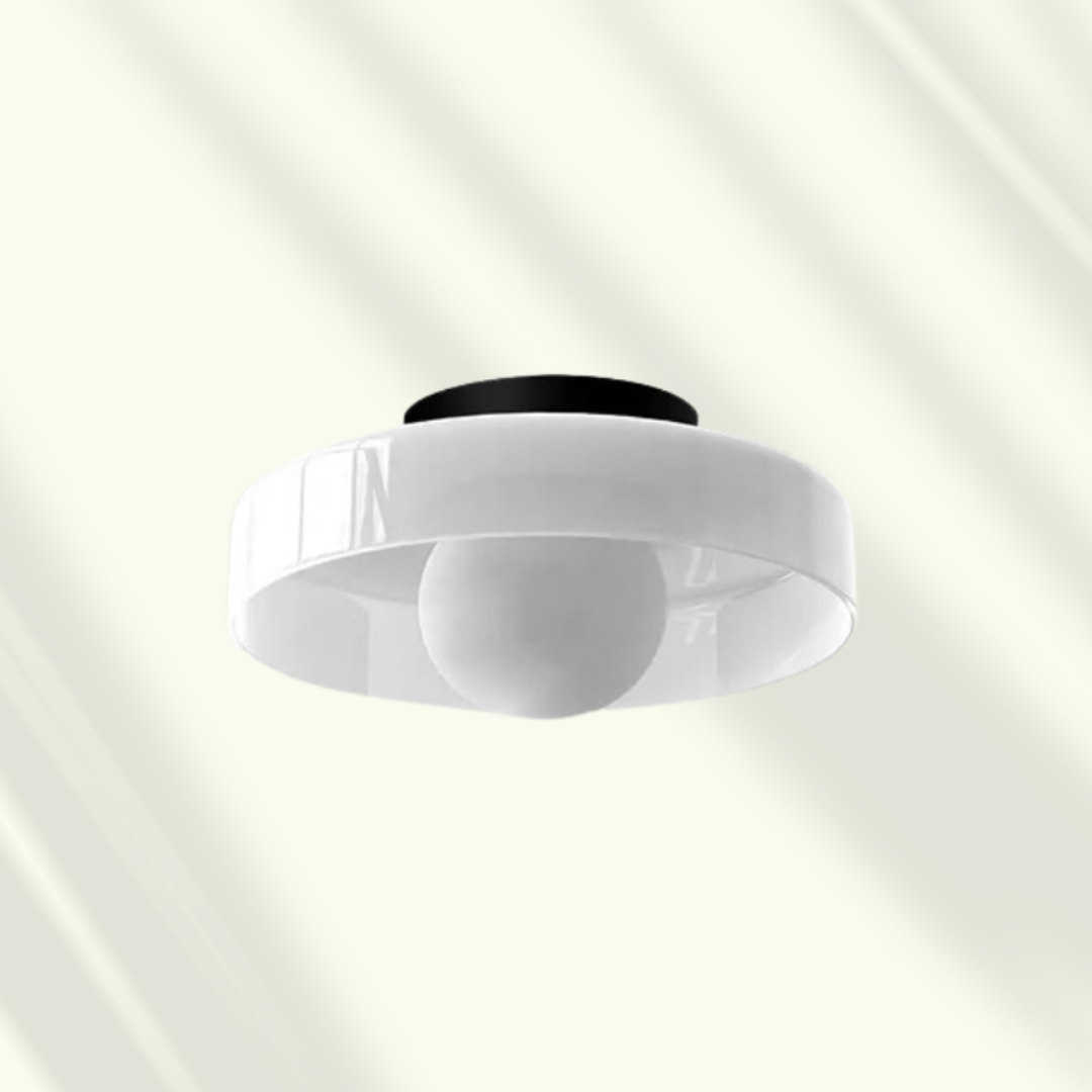 Plafón LED Veyro de Vidrio Redondo Moderno en 6 Colores