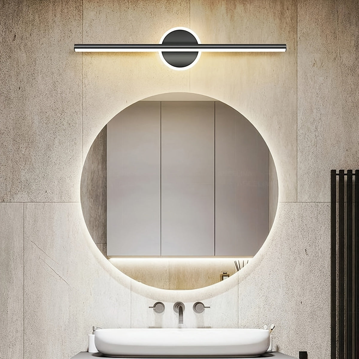 Aplique LED para Espejo de Lujo Minimalista Negro o Dorado
