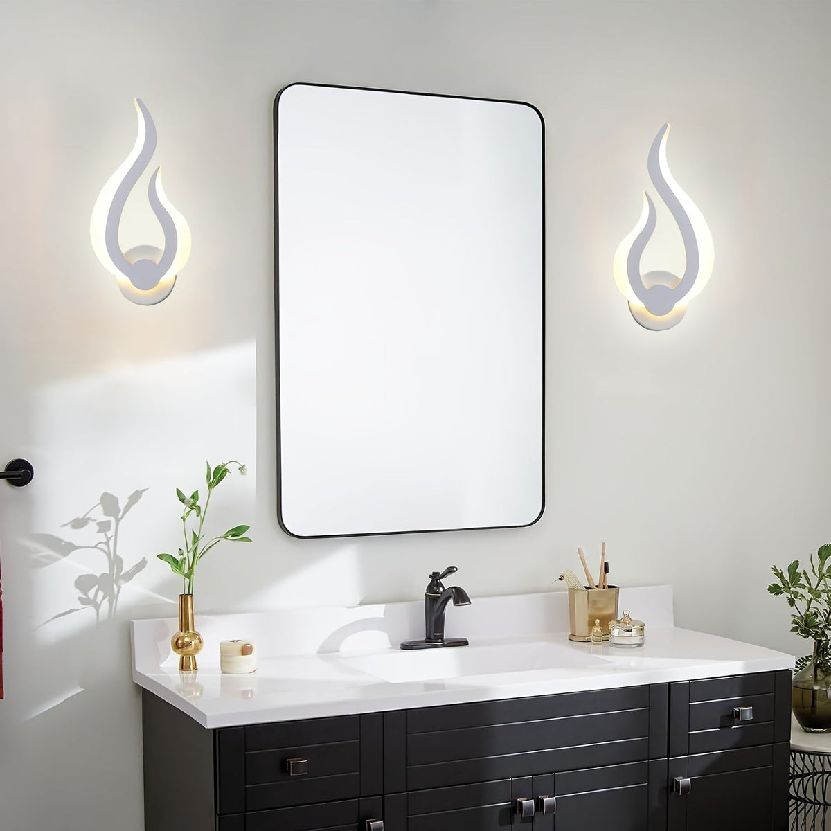 Aplique de Pared LED Modern Flame con Forma de Llama 10 W