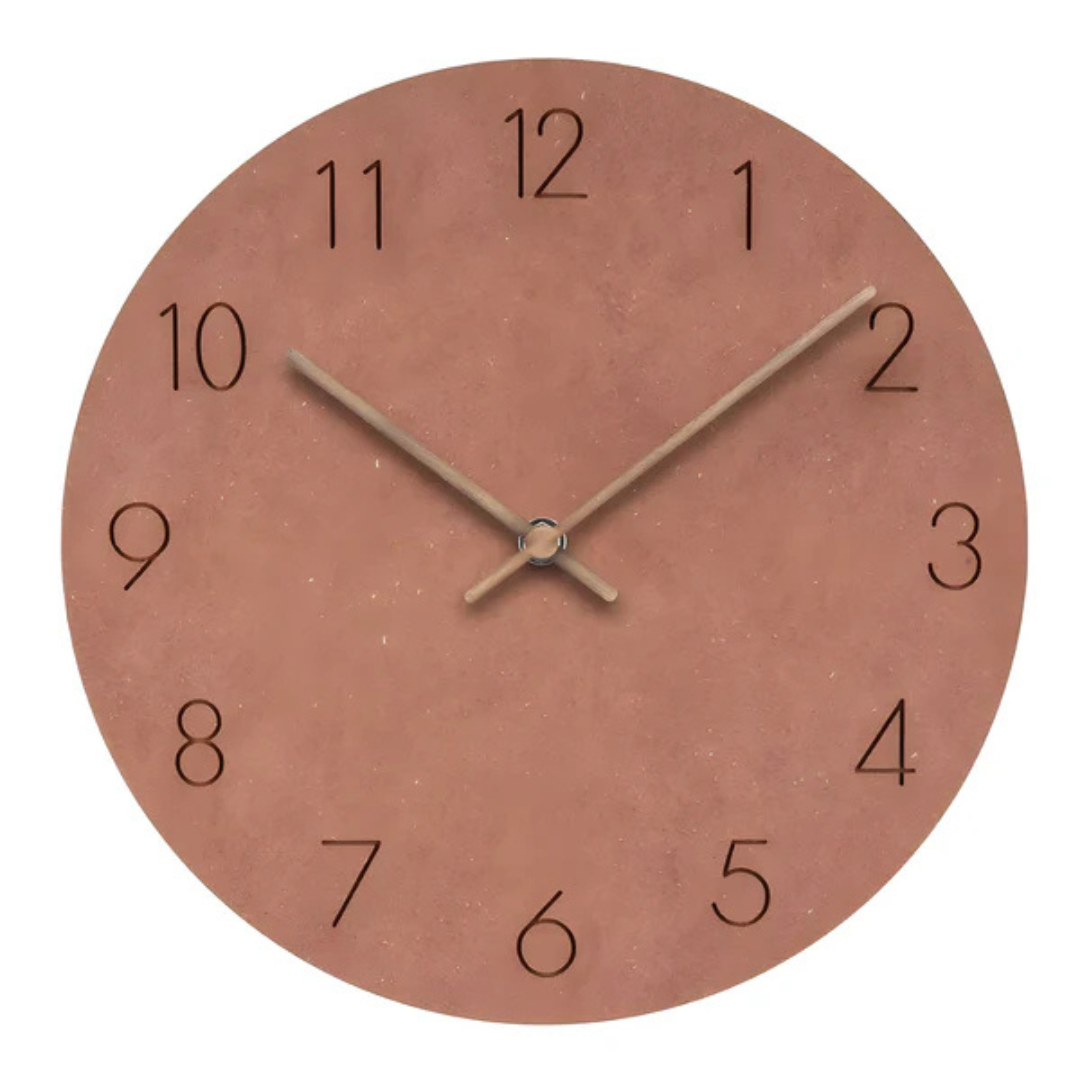 Reloj de Pared Nork Minimalista de Madera en Colores Suaves