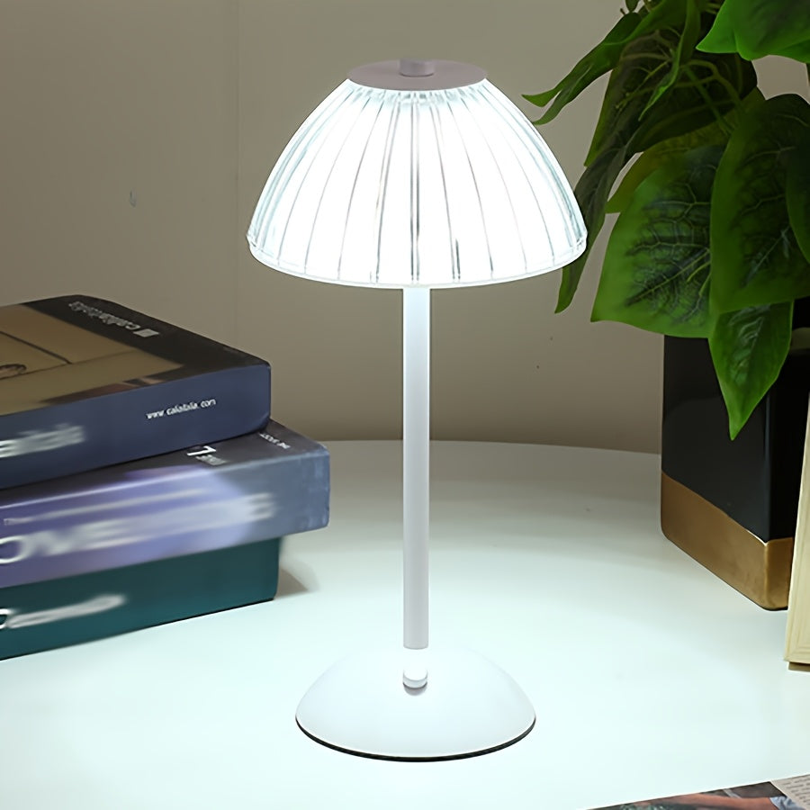 Lámpara de Mesa Toque Dorado LED Regulable Recargable USB