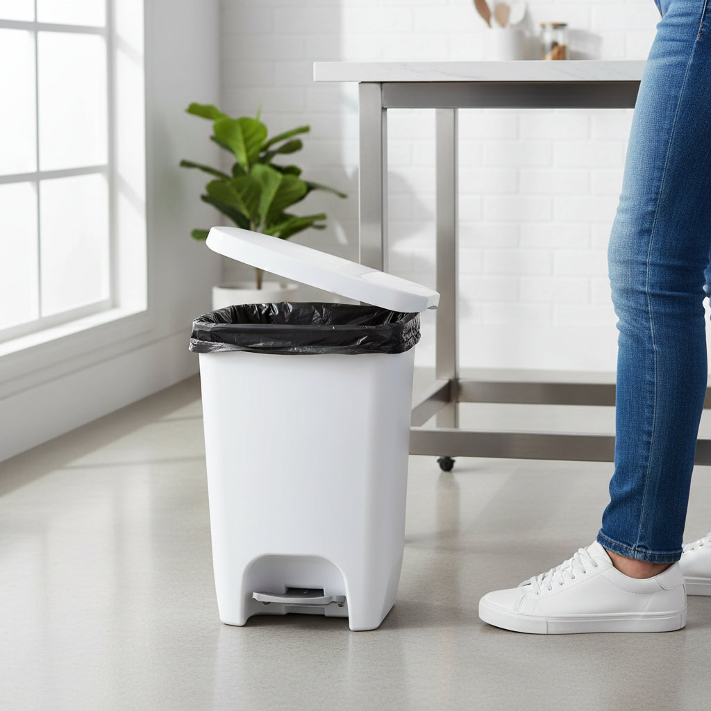 Cubo de Basura con Pedal de 50 L para Cocina Antiolores