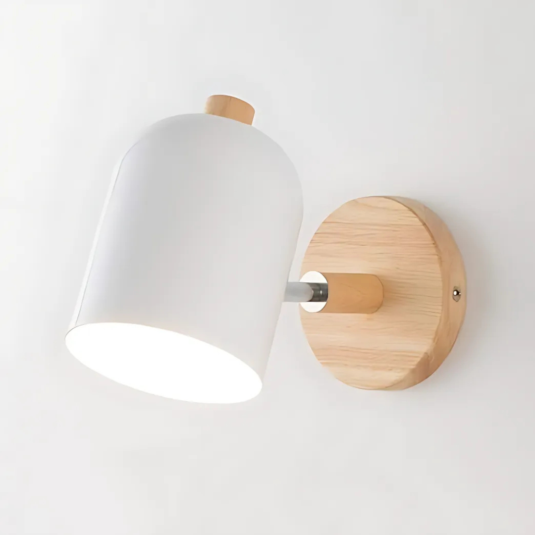 Aplique de Pared Drelis Escandinavo de Madera Minimalista