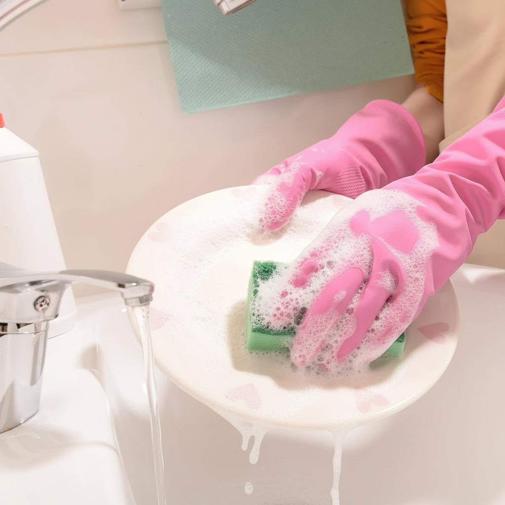 Guantes de Limpieza de Goma Antideslizantes Cocina y Jardín
