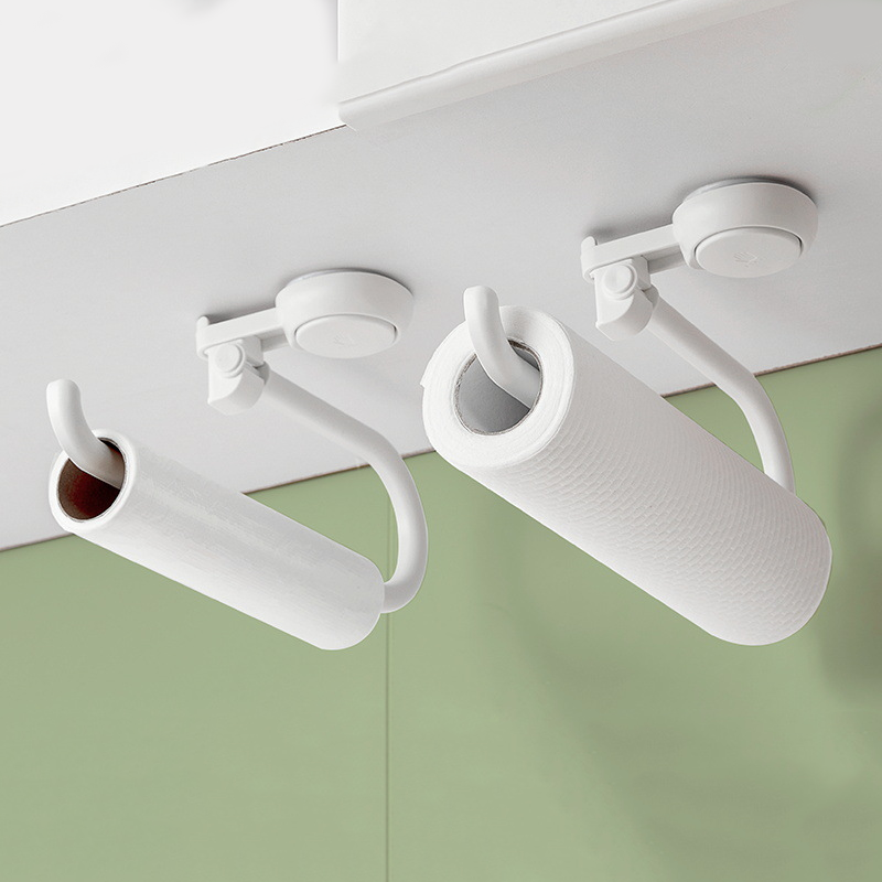 Portarrollos Adhesivo de Acero sin Taladro Baño y Cocina