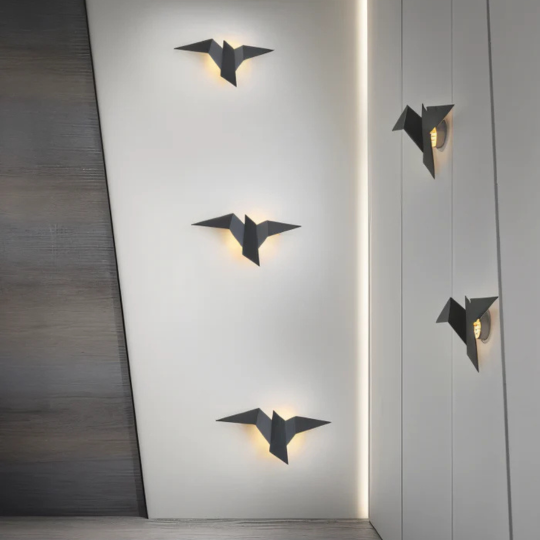 Aplique de Pared LED Origami Escultórico Moderno y Original