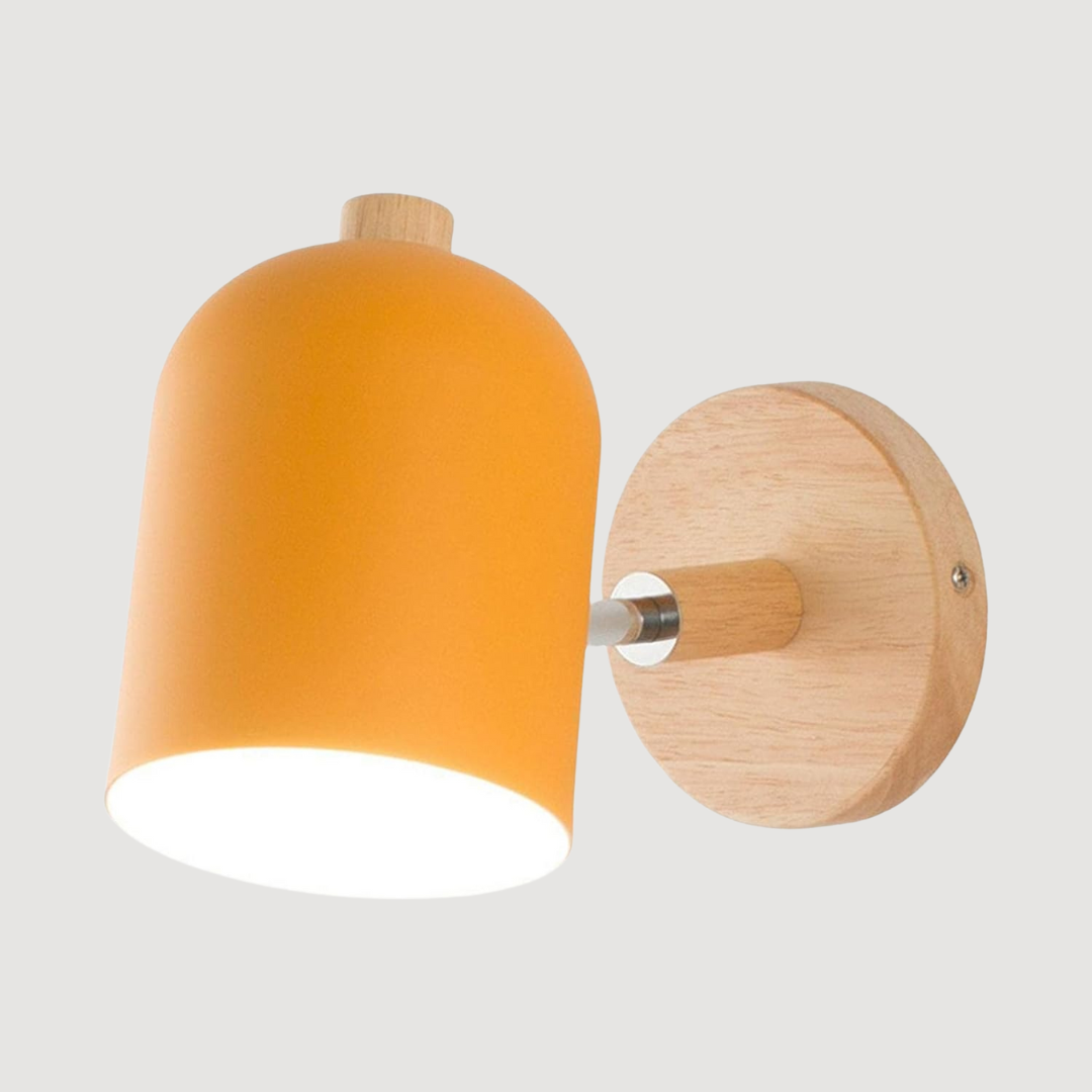 Aplique de Pared Drelis Escandinavo de Madera Minimalista