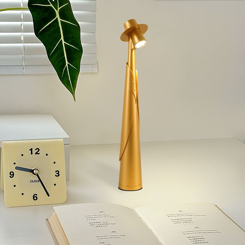 Lámpara LED Figura con Sombrero Recargable Táctil Creativa