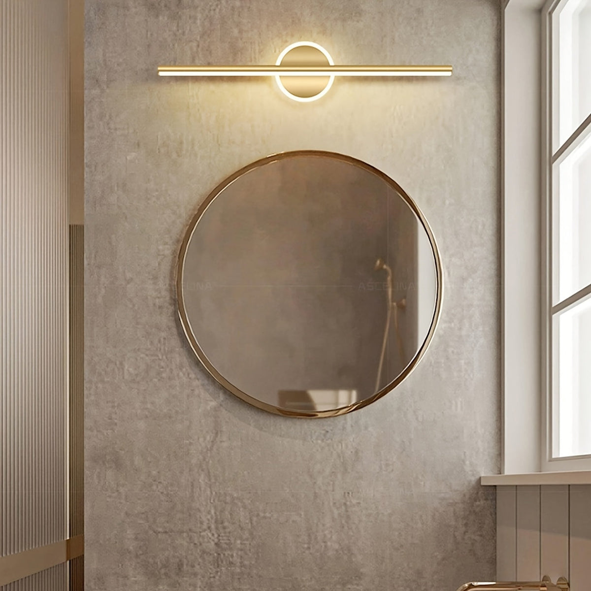 Aplique LED para Espejo de Lujo Minimalista Negro o Dorado