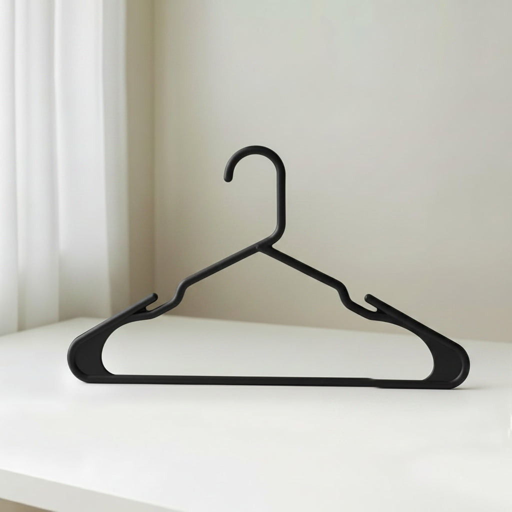 Set de Perchas de Plástico Finas y Resistentes para Armario