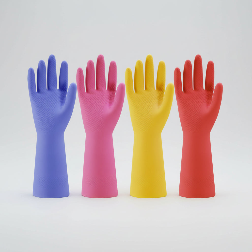 Guantes de Limpieza de Goma Antideslizantes Cocina y Jardín