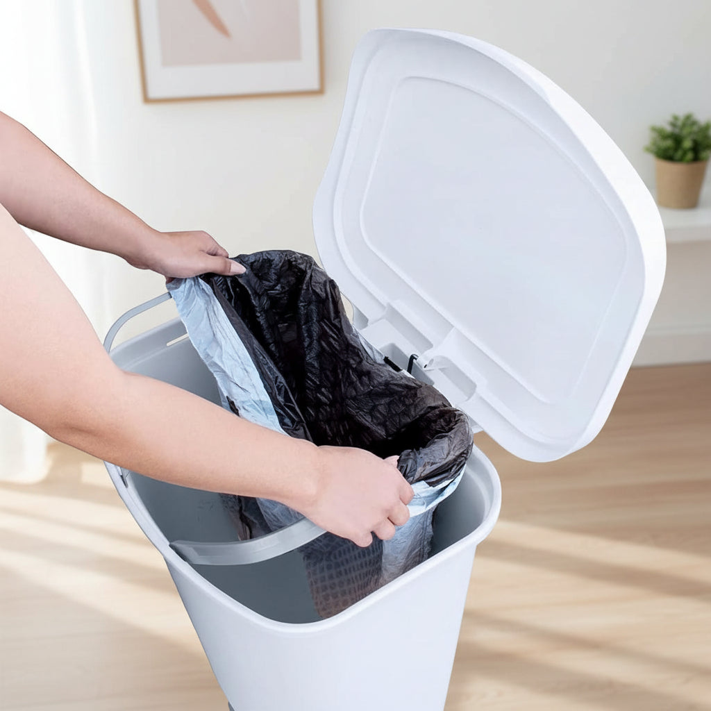 Cubo de Basura con Pedal de 50 L para Cocina Antiolores