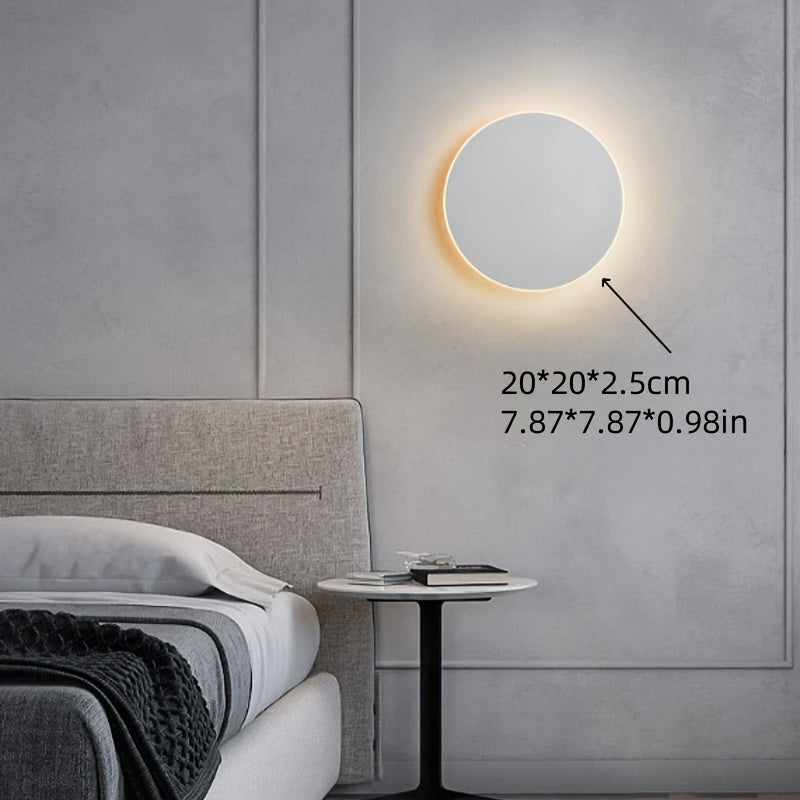 Aplique de Pared LED Redondo Minimalista Nórdico de 20 cm