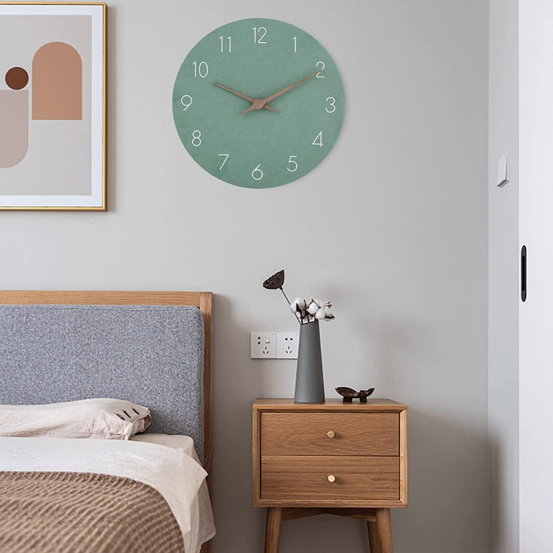 Reloj de Pared Nork Minimalista de Madera en Colores Suaves