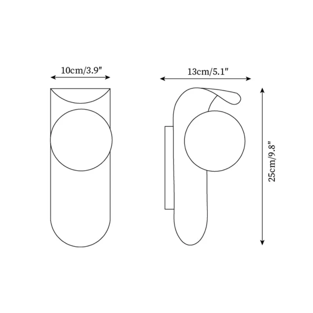 Aplique de Pared LED Escandinavo Icar de Madera Minimalista