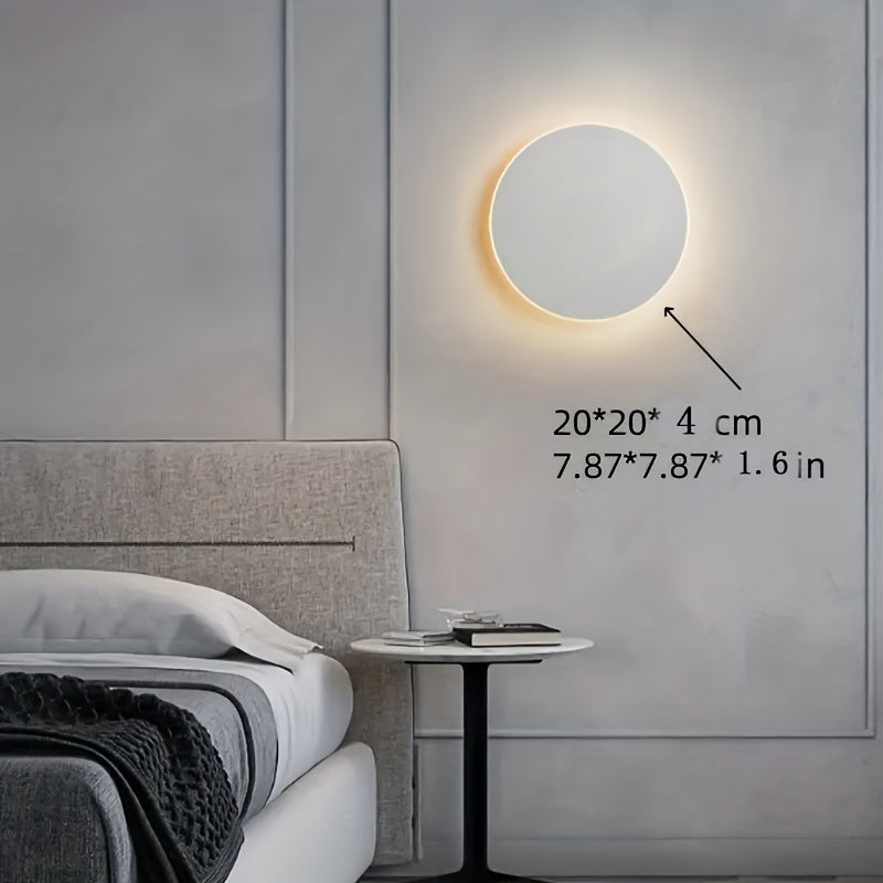 Aplique de Pared LED Redondo Minimalista Nórdico de 20 cm