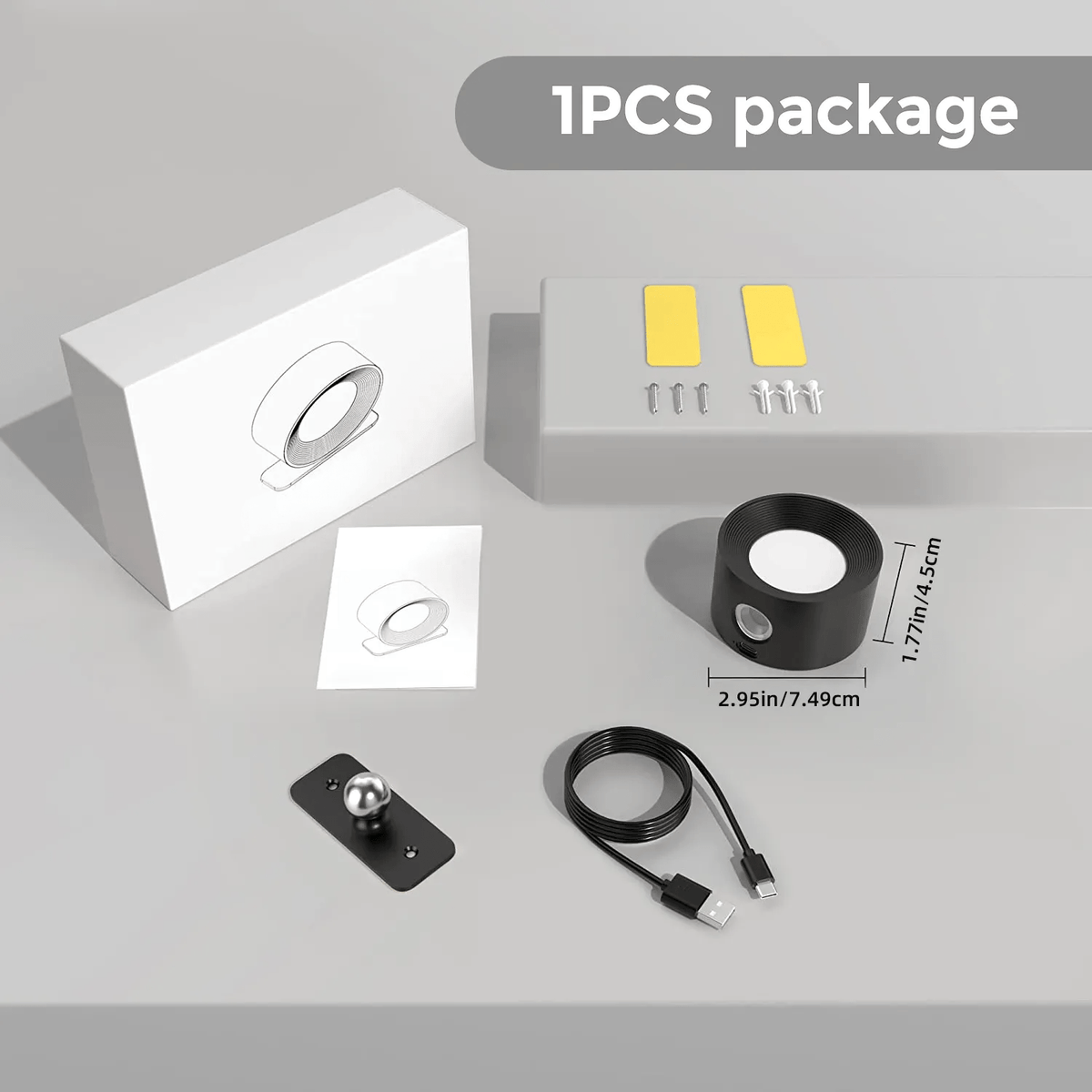 Aplique de Pared LED Recargable USB Táctil o con Mando