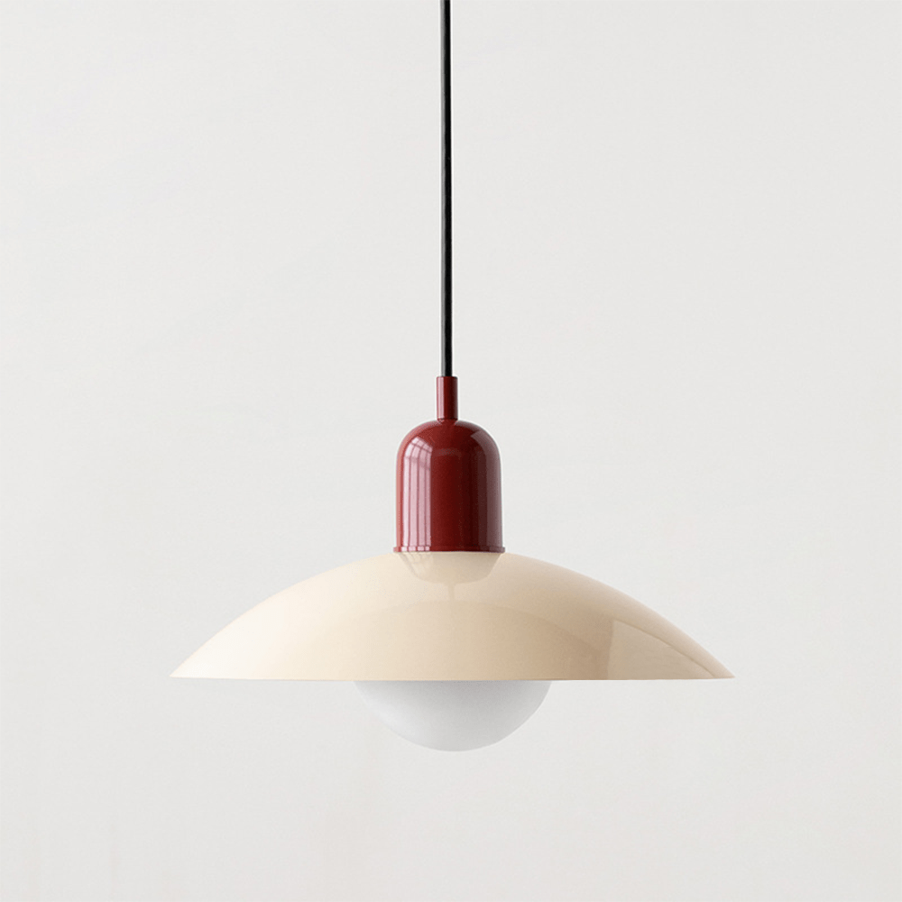 Lámpara Colgante Macaron Bauhaus de Metal en Colores Pop