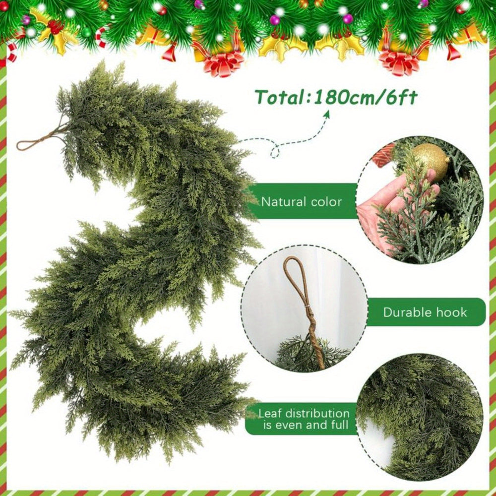 Guirnalda Navideña Verde Artificial Art Decó Pack de 2