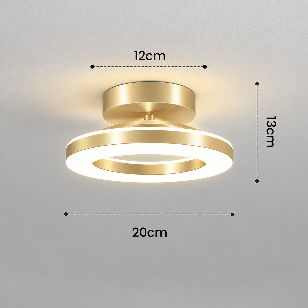 Plafón LED Redondo de Acrílico para Pasillo y Entrada