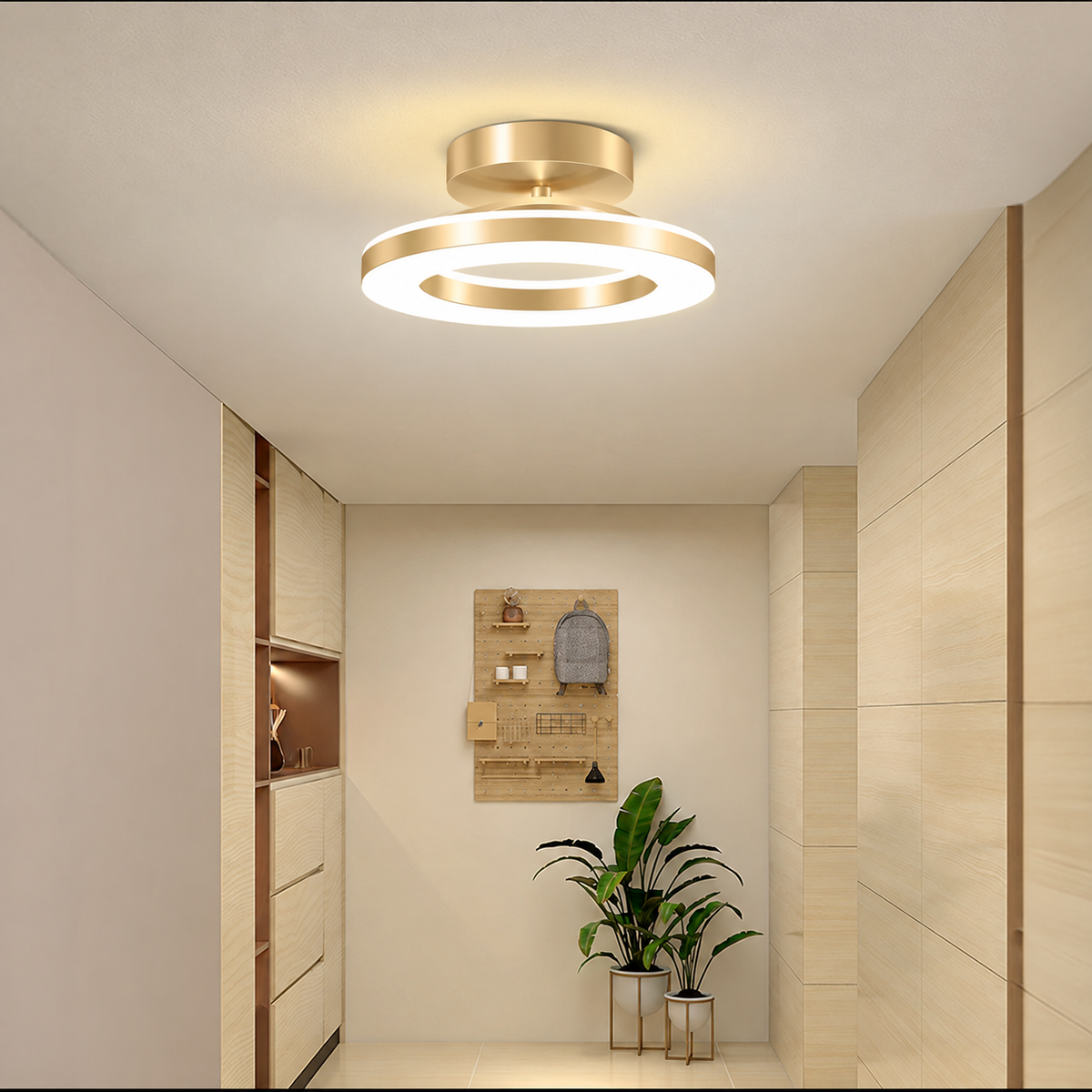 Plafón LED Redondo de Acrílico para Pasillo y Entrada