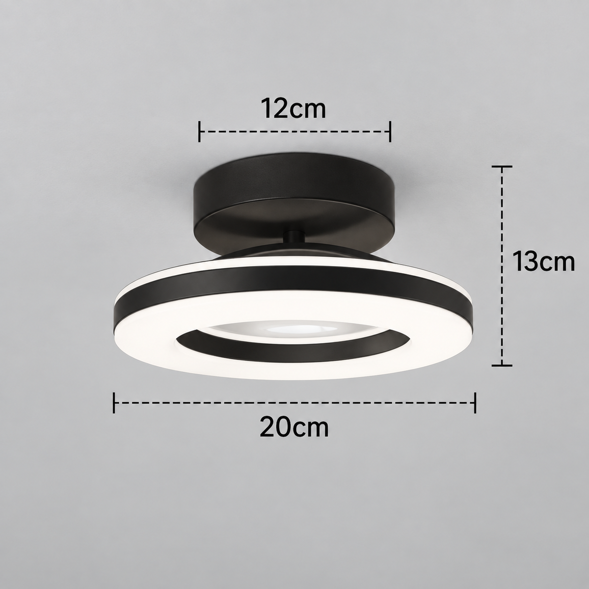 Plafón LED Redondo de Acrílico para Pasillo y Entrada