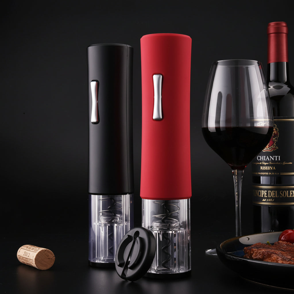Sacacorchos Eléctrico Automático para Vino Negro o Rojo