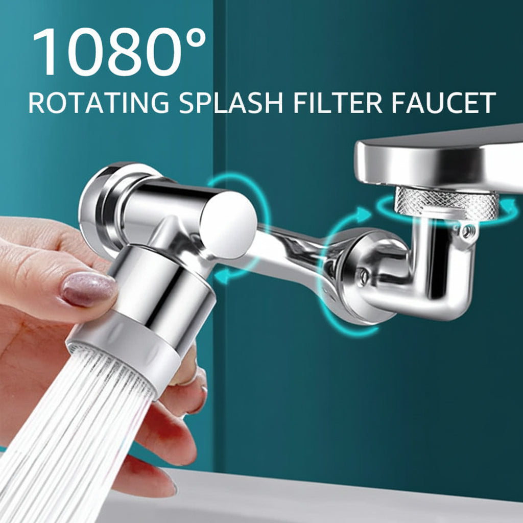 Extensor de Grifo Giratorio Antisalpicaduras con Filtro