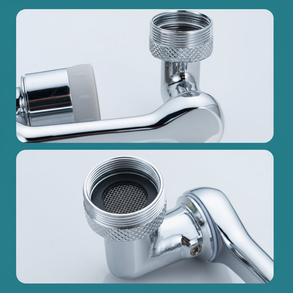 Extensor de Grifo Giratorio Antisalpicaduras con Filtro