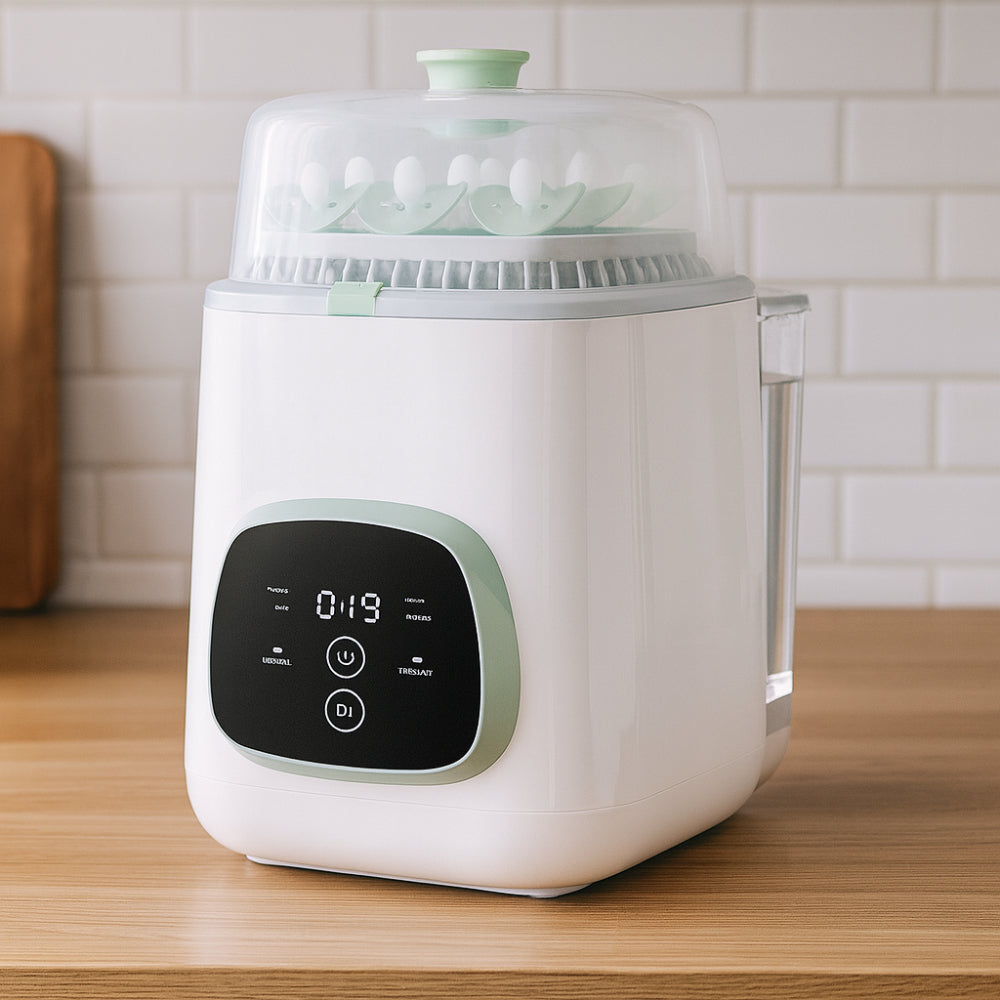 Lavabiberones Eléctrico de Encimera Lava Esteriliza y Seca
