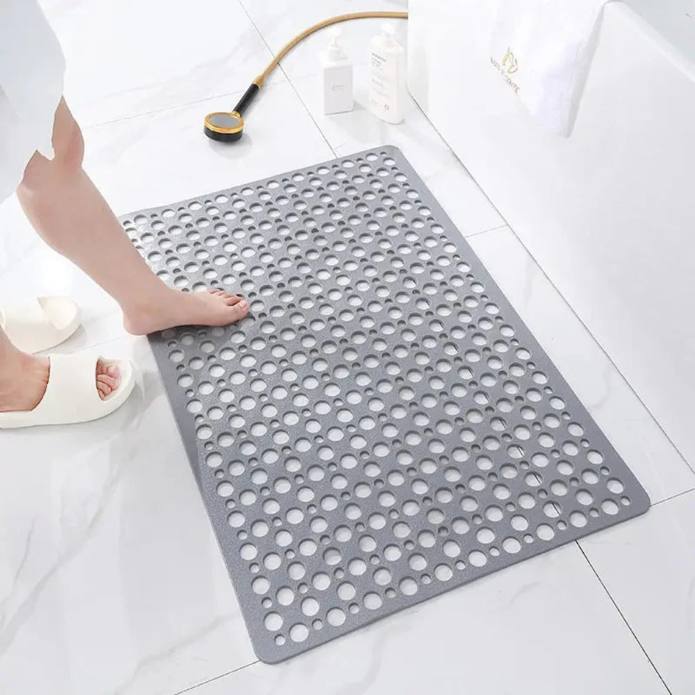 Alfombrilla de Ducha Antideslizante con Ventosas y Drenaje