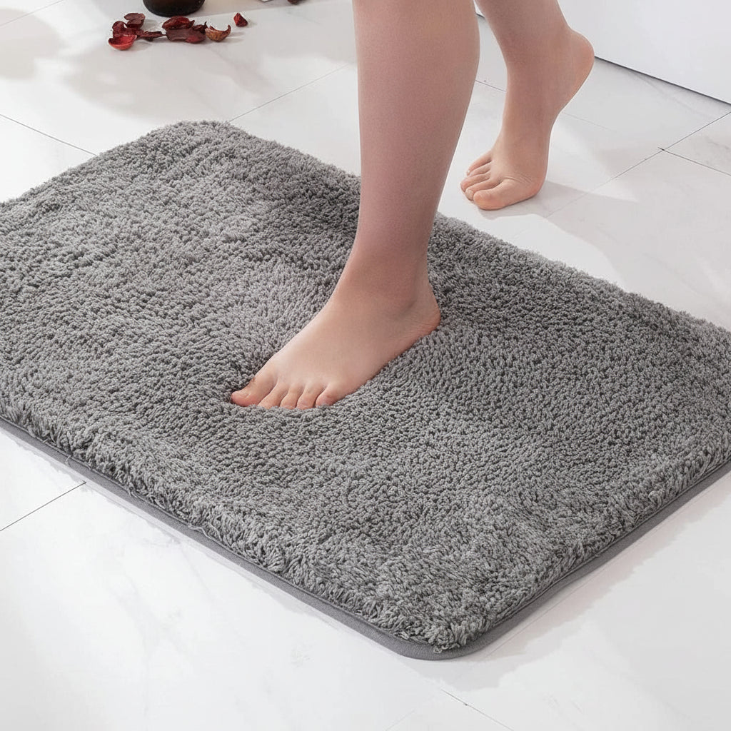 Alfombra de Baño de Felpa Ultrasuave Antideslizante 40 x 60