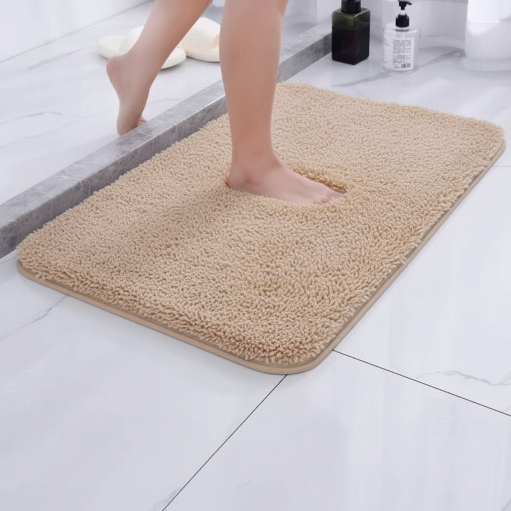 Alfombra de Baño de Felpa Ultrasuave Antideslizante 40 x 60