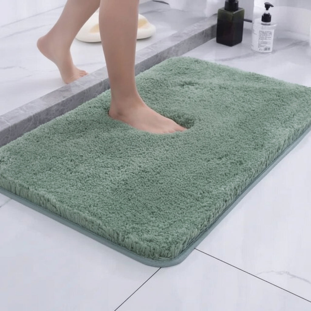 Alfombra de Baño de Felpa Ultrasuave Antideslizante 40 x 60