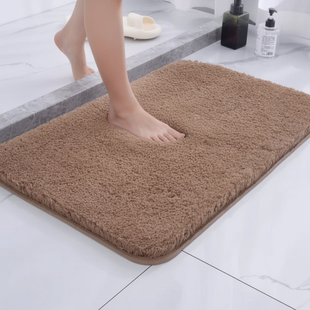Alfombra de Baño de Felpa Ultrasuave Antideslizante 40 x 60