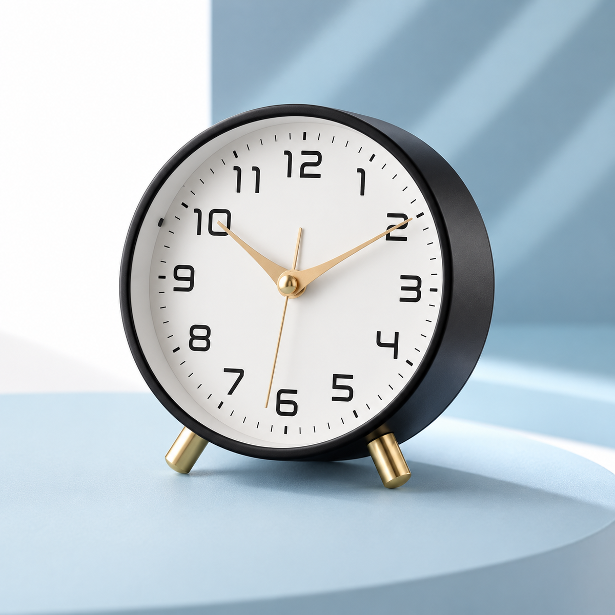 Reloj de Mesa Silencioso a Pilas Estilo Nórdico, 6 Colores